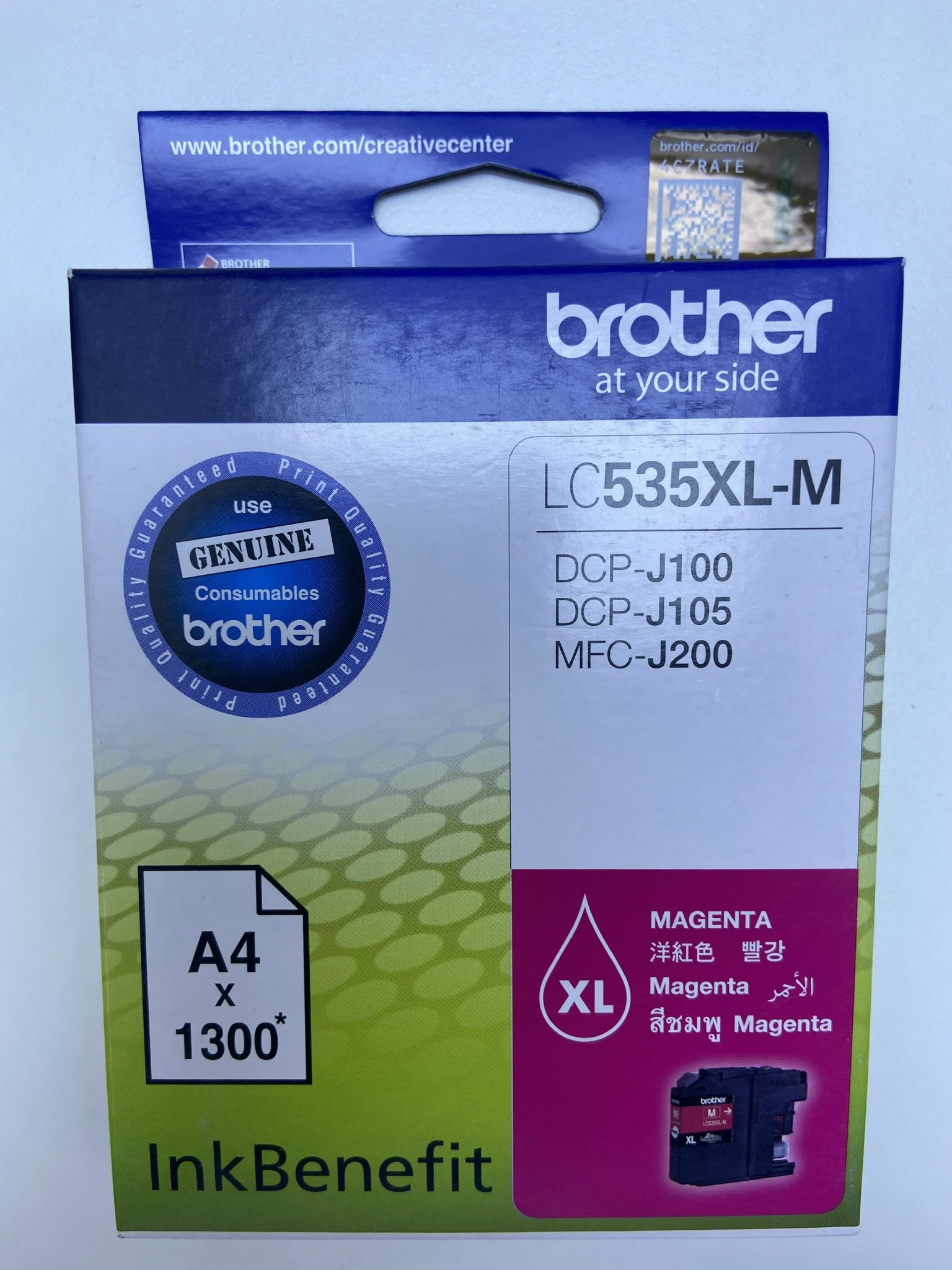 Mực in Brother LC535XL-M màu đỏ- hàng chính hãng