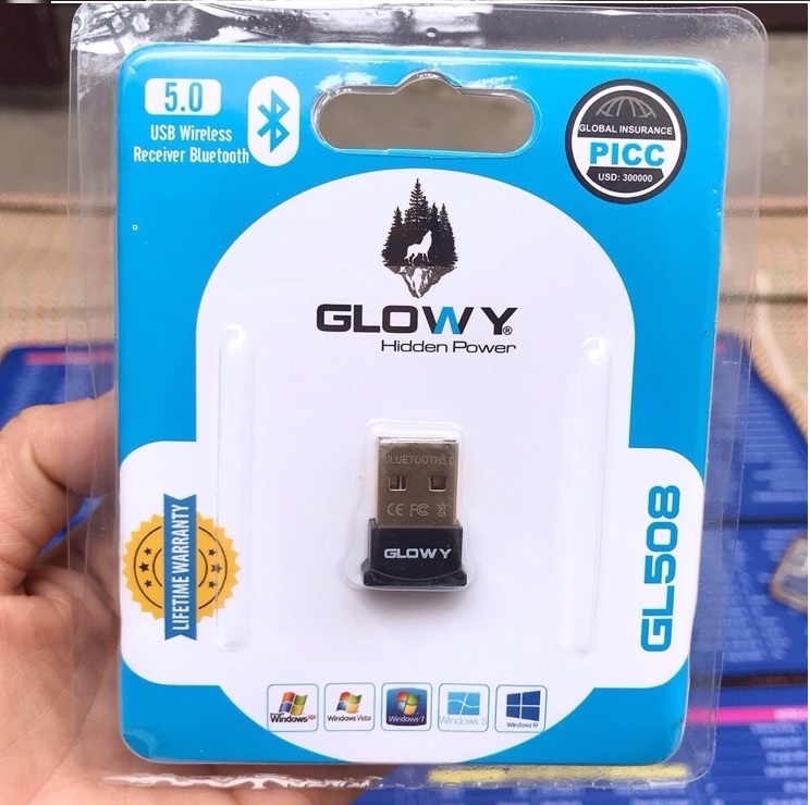 Bộ thu Bluetooth 5.0 _ USB Bluetooth Gloway GL508