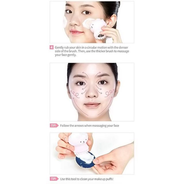Cọ Rửa Mặt Bạch Tuộc Làm Sạch Da Massage (A3)