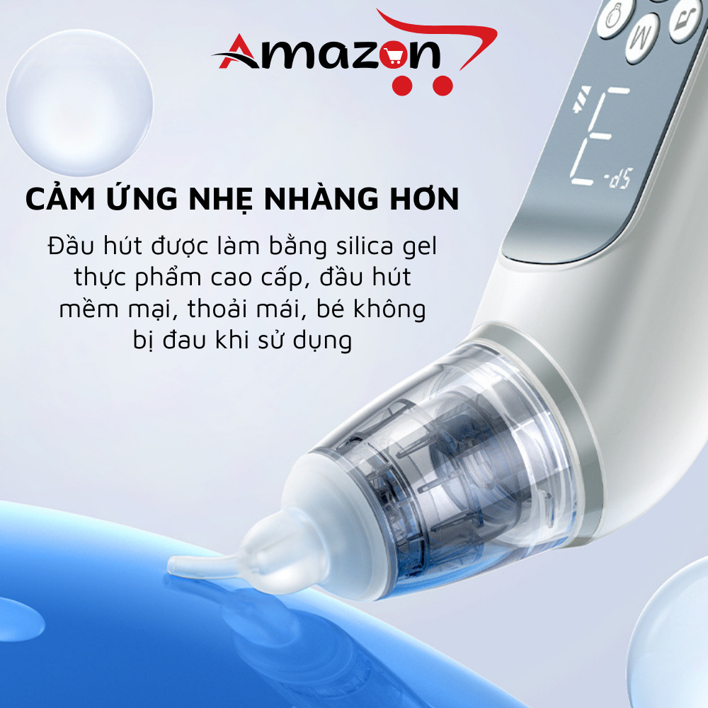 Máy Hút Mũi Điện Tử Cao Cấp Cho Bé, Hút Dịch Mũi Gỉ Mũi