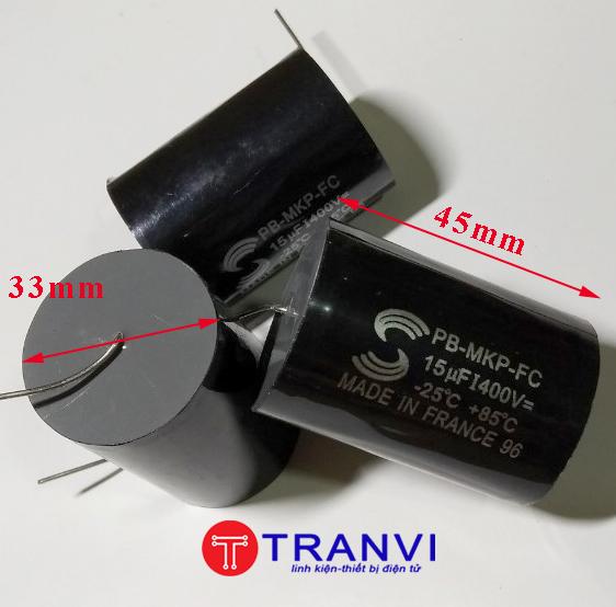TỤ PHÂN TẦN LOA 15MF 400V-BỘ 2 CÁI