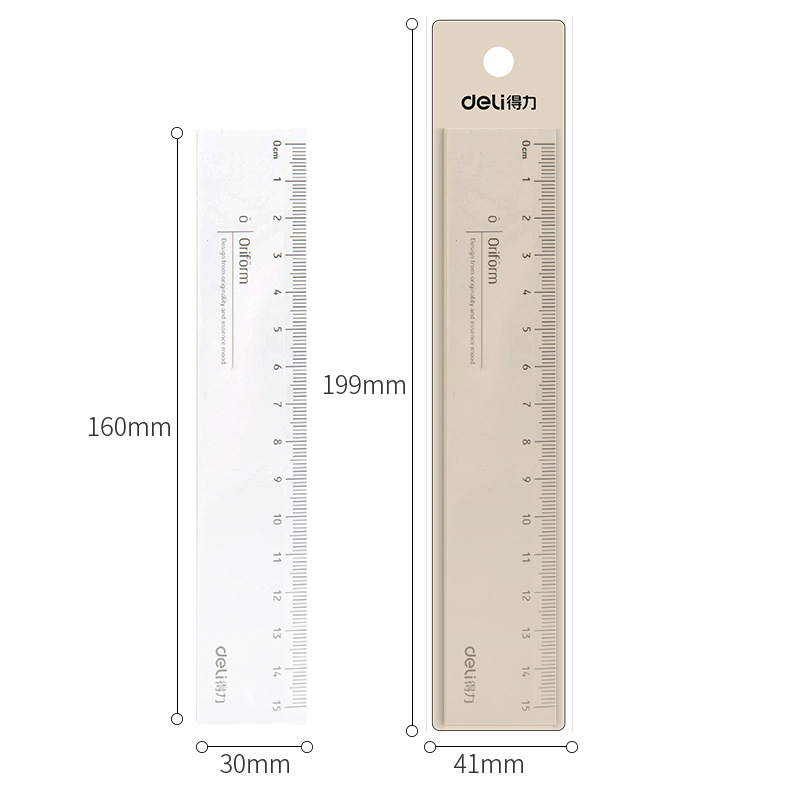 Thước kẻ Deli trong suốt 15cm - mã 71971