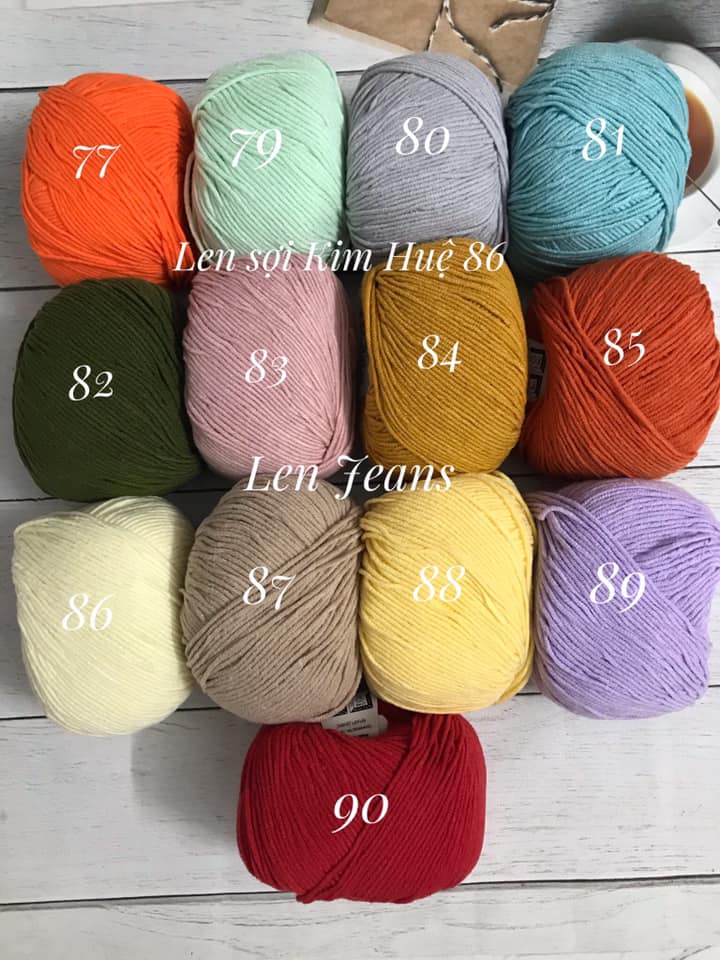 Len Jeans YarnArt ( từ màu 01 đến màu 63)