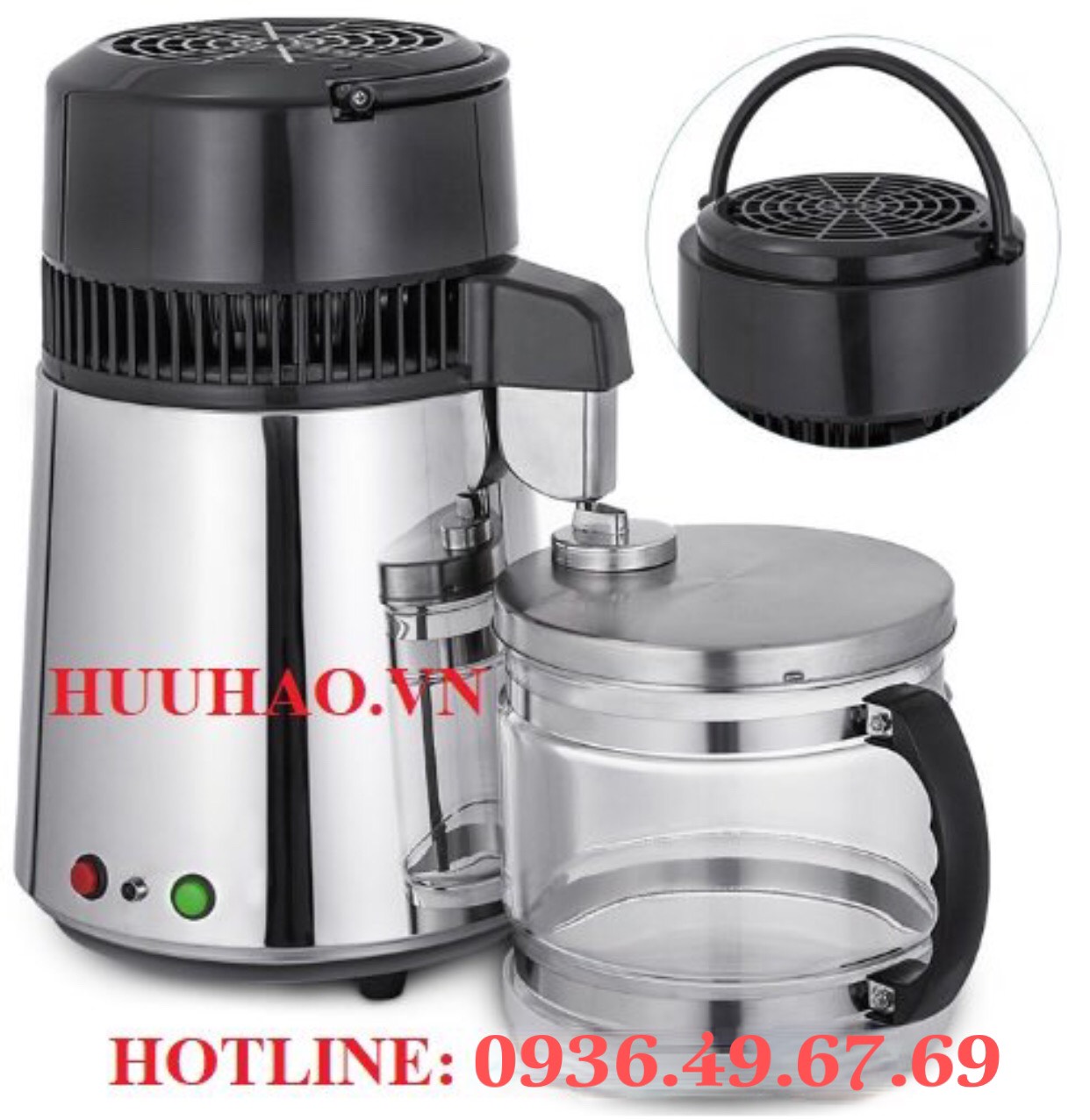 Máy chưng cất nước mini 1 lít/giờ để bàn