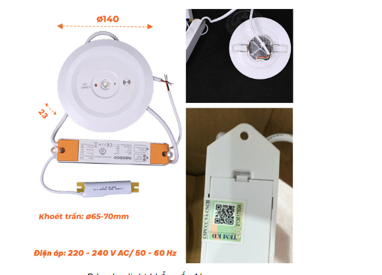 Đèn sạc khẩn cấp Nanoco NEM 2135