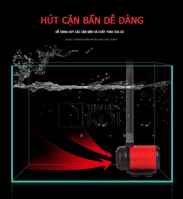 Máy Bơm Bể Cá Baoyu BYB-800-1000-2000-3000-4000-5000-6000 (Siêu êm, tiết kiệm điện)