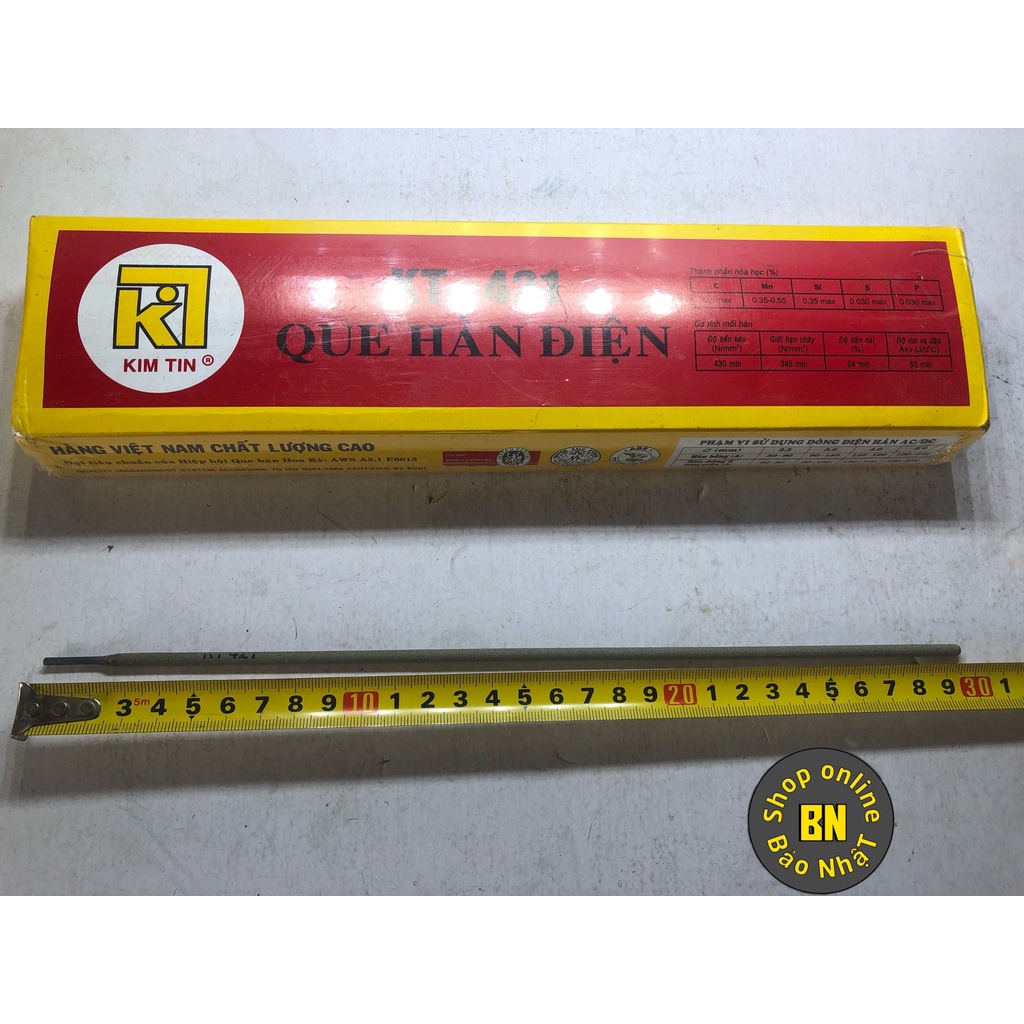 Que hàn điện KT421 (Sắt) KIMTIN 2.5mm -SHINSTORE