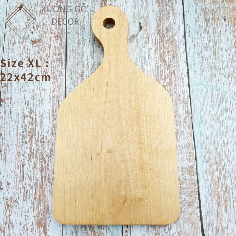 Thớt Gỗ Decor-Thớt gỗ Tự Nhiên Có Tay Cầm