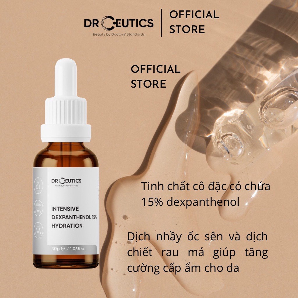 Serum DrCeutics B5 Intensive Dexpanthenol 15% Hydration Siêu Phục Hồi Da 30g