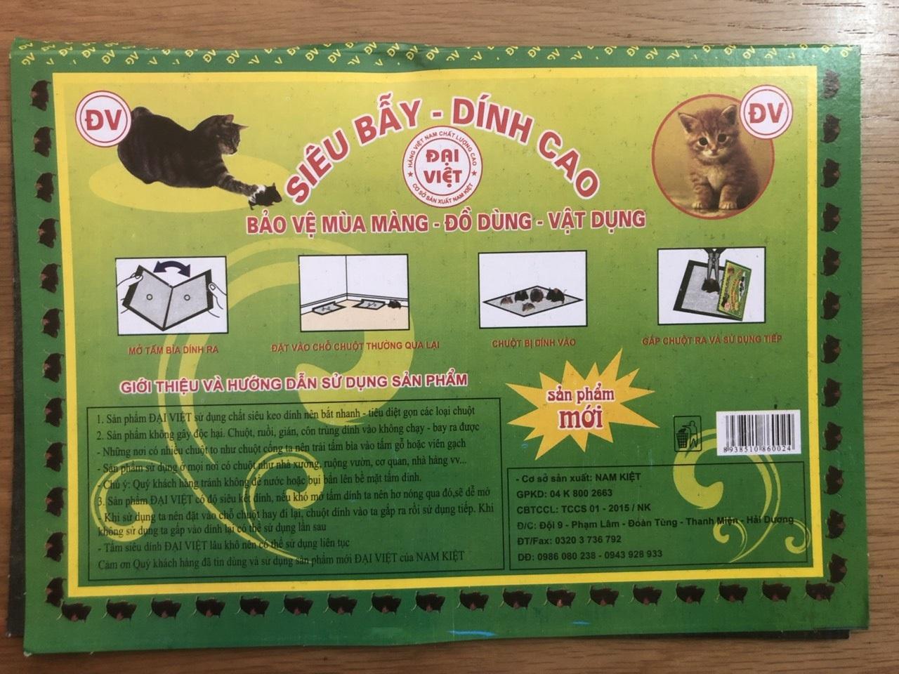 [HCM]Bộ 5 cái Keo dính chuột Đại Việt (5 cái)