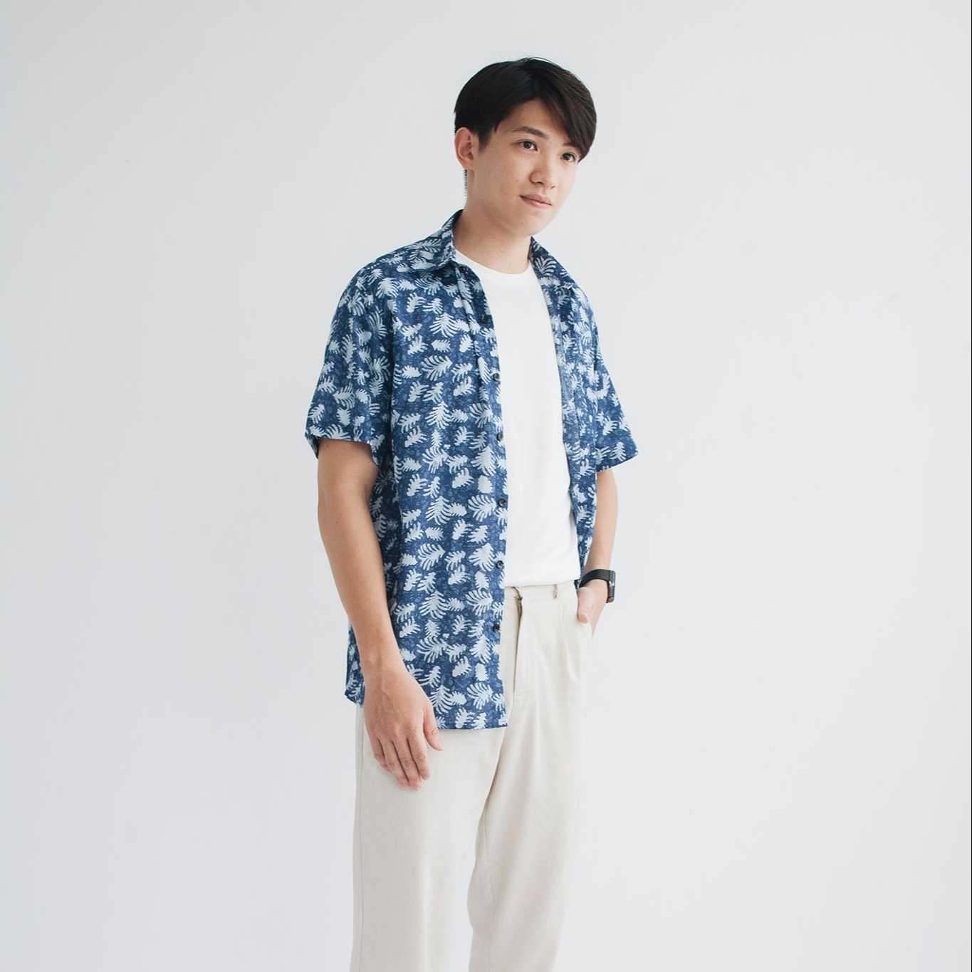 Áo Sơ Mi Nam LOOK FLORAL BLUE