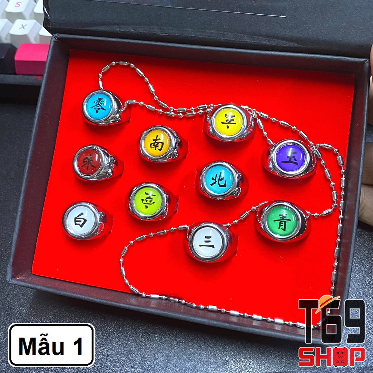[Có 2 mẫu] Bộ 10 nhẫn Akatsuki - anime Naruto [T69 Shop]