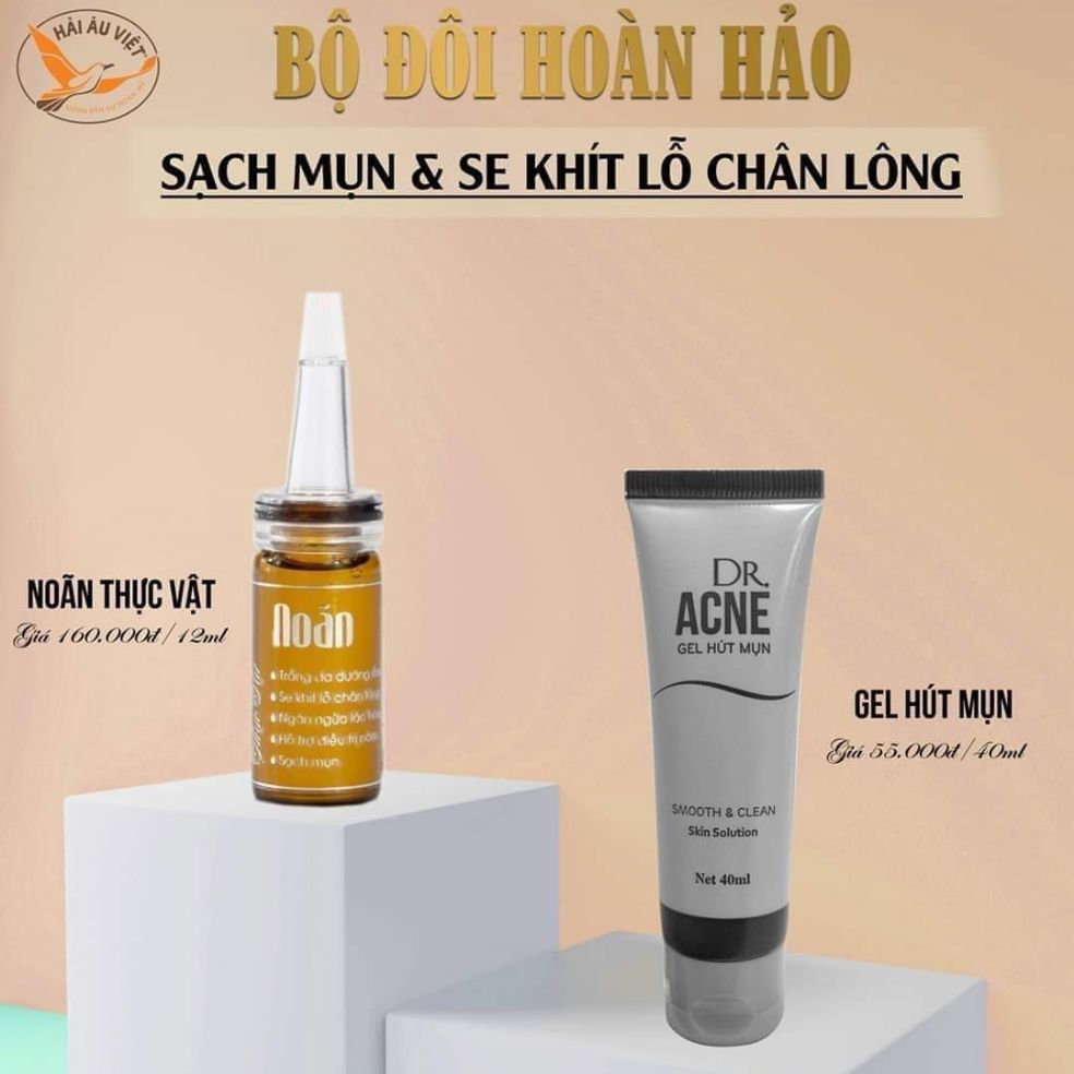 BỘ ĐÔI NOÃN THỰC VẬT VÀ GEL HÚT MỤN