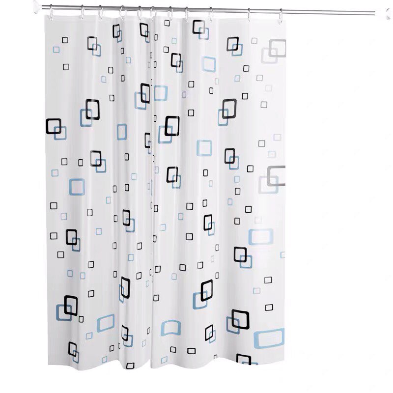 Màn treo phòng tắm caro 1.8m  x  1.8m