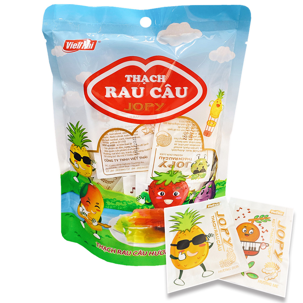 Bịch 400gr Kẹo thạch trái cây hoa quả đủ vị ăn liền Joly (Date: 12 tháng)BÁCH HÓA UY TÍN