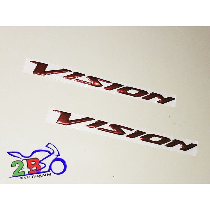 TEM VISION DÁN HÔNG XE VISION