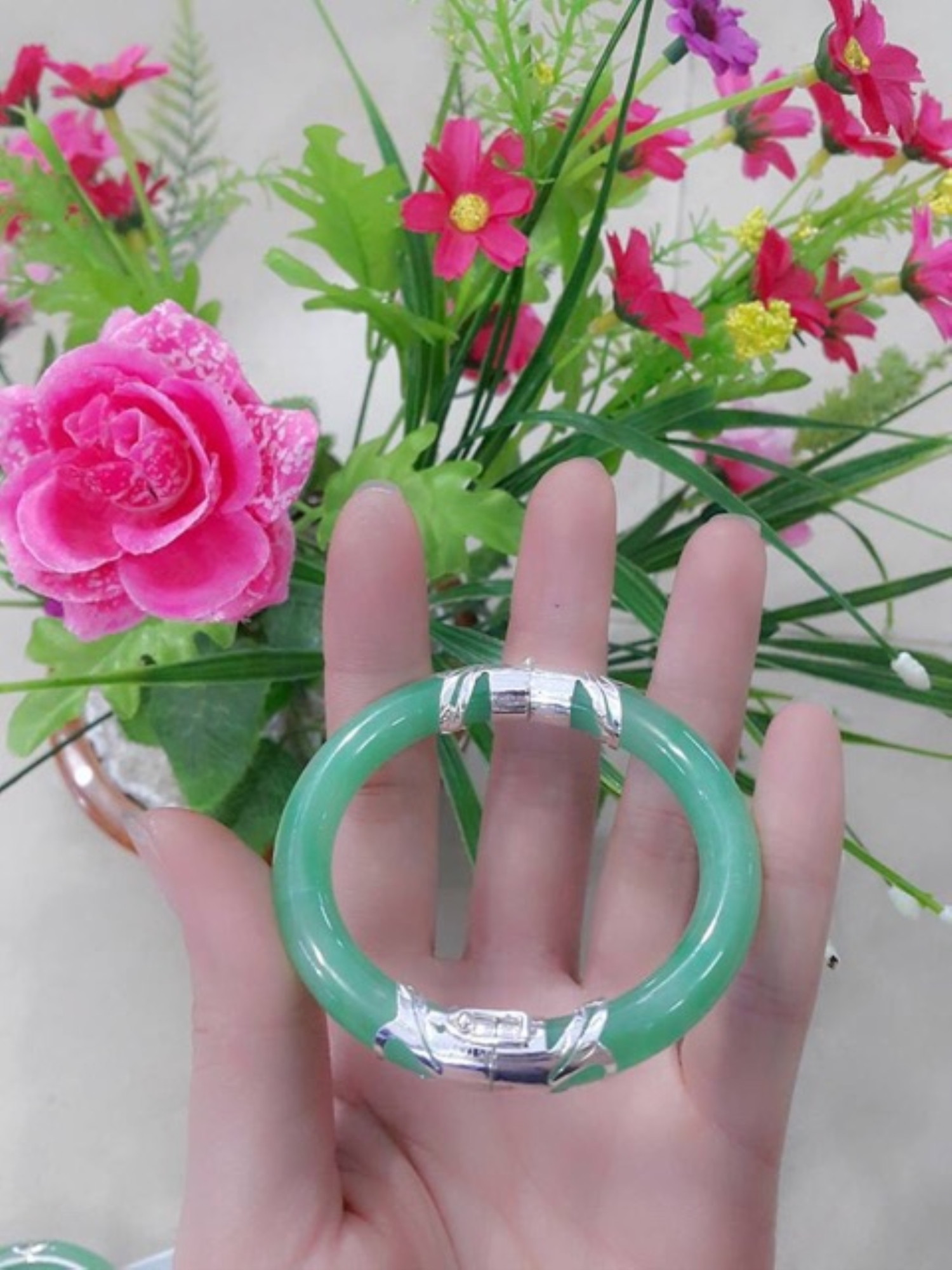 Vòng bọc bạc 2 đốt chuẩn bạc ta