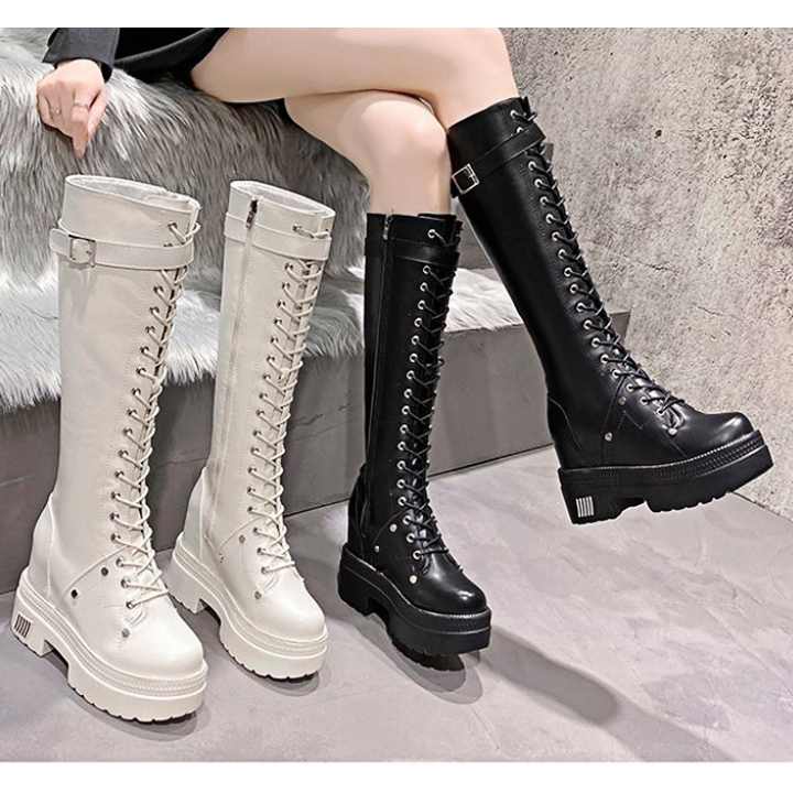 Boots Cổ Lửng Khoá Kéo Phối Đai PB595-4191