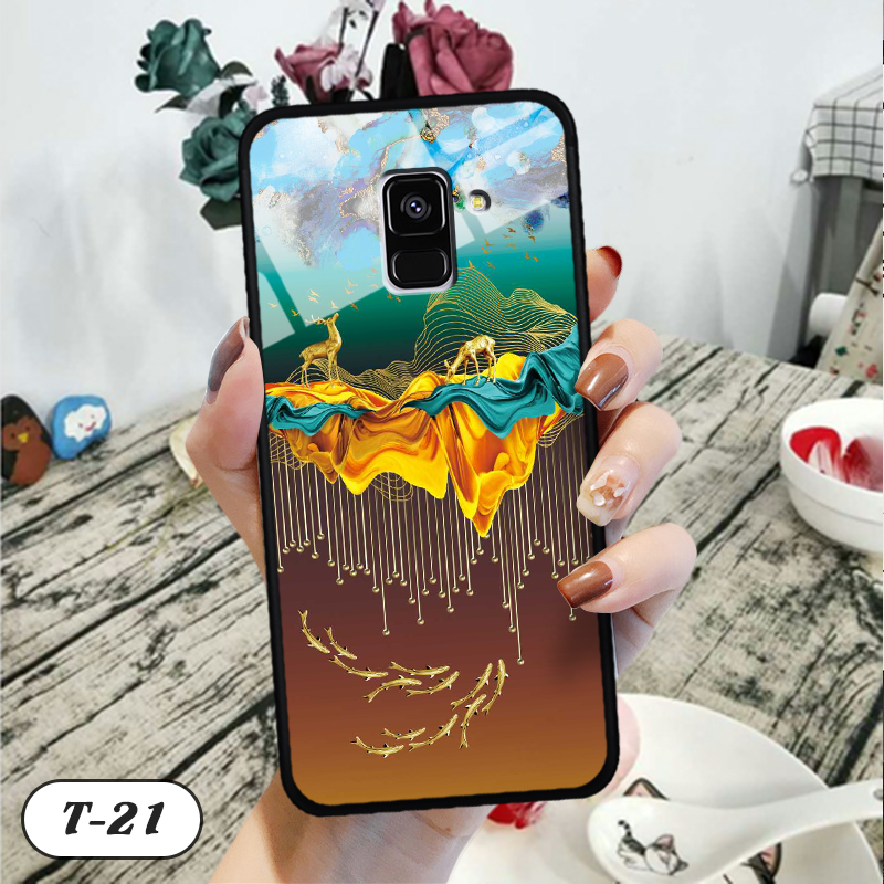 Ốp kính 3D Samsung Galaxy A8 PLUS 2018