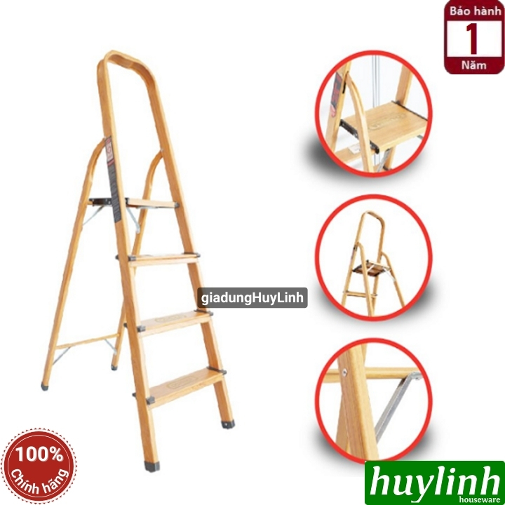 [HCM]Thang nhôm ghế 4 bậc Oshima TG4