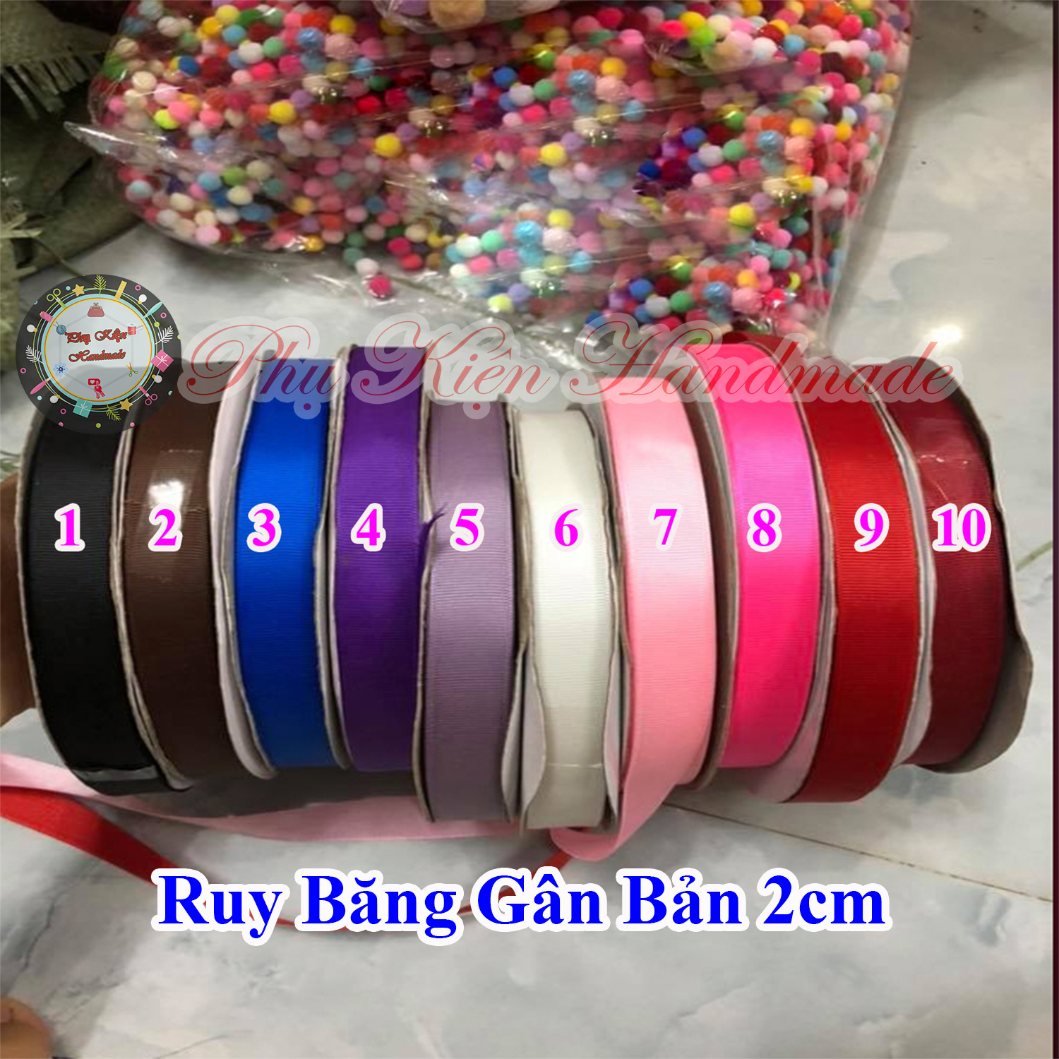 2cm Ribbed Ribbon, 15K/Meter