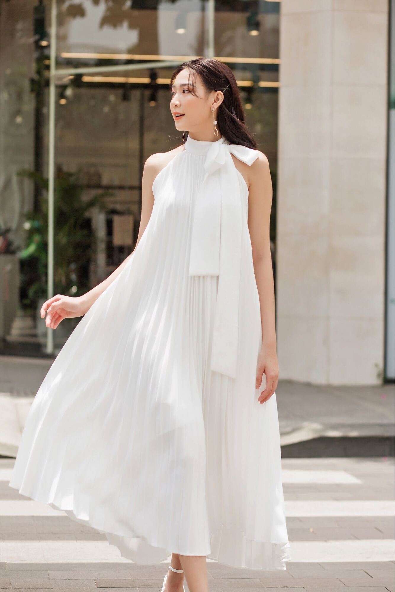 Clothesrack - Vacation Dress - đầm cổ yếm dập ly