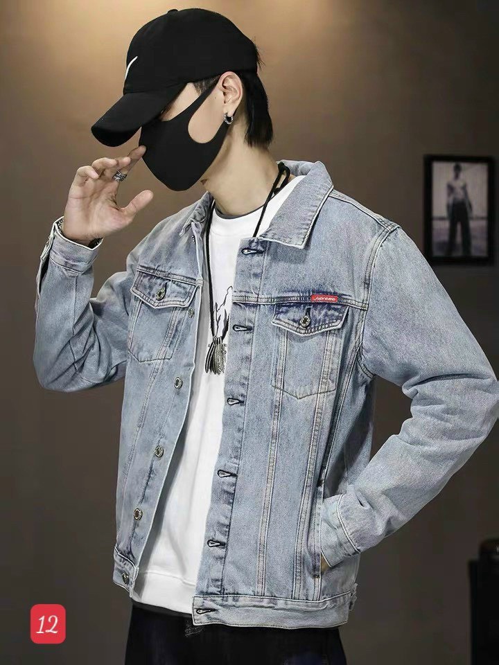 [Hoàn Tiền 15%] Áo khoác jean nam cao cấp , chất liệu denim dày dặn ,màu wats chuẩn hình,phom chuẩn shop thời trang DIỄM NHI SHOP N08