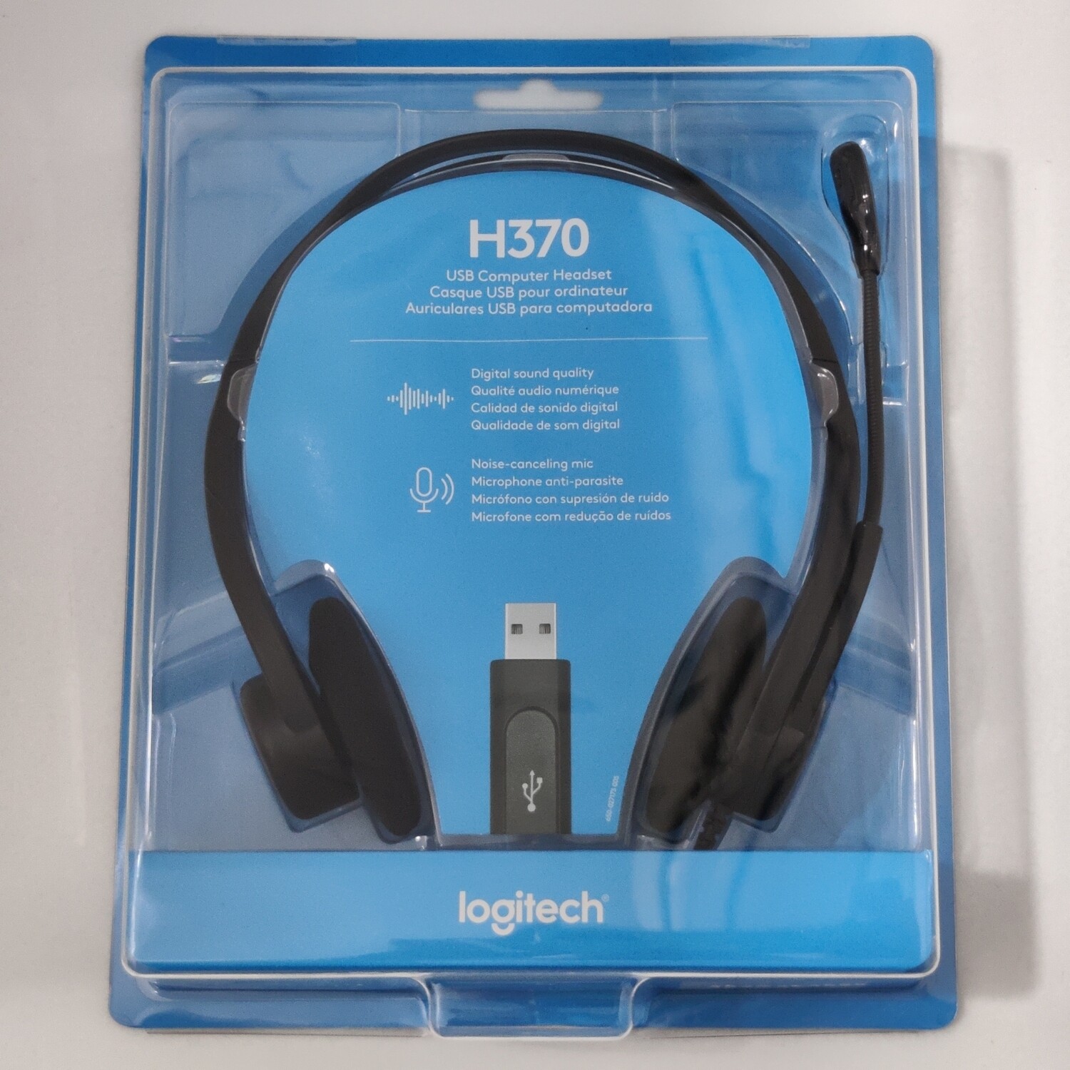 Tai nghe Logitech H370 kết nối cổng USB - Hàng chính hãng