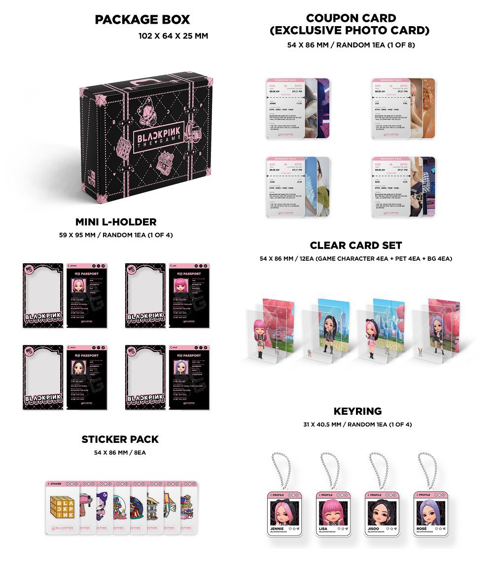 Bộ ảnh chơi game BLACKPINK - the game card