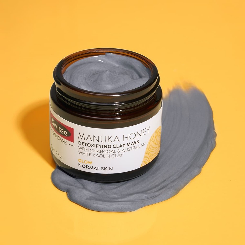 (MẪU MỚI) Mặt nạ đất sét Swisse Úc Clay Mask Manuka Honey/ Matcha / Blood Orange/ Hyaluronic 70g