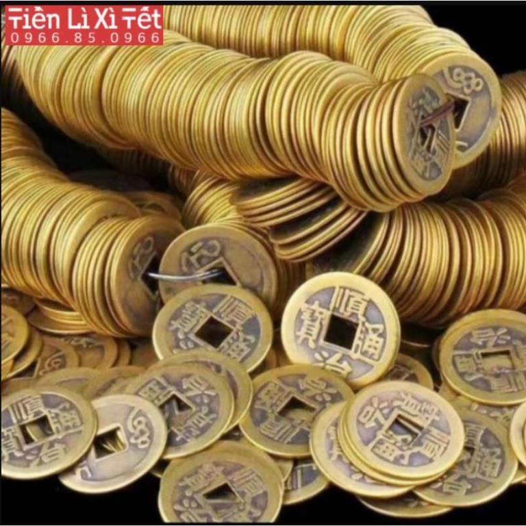Đồng Xu Ngũ Đế phong thủy may mắn chiêu tài