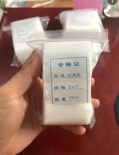 100 túi lọc trà đựng phân tan chậm 5*7cm