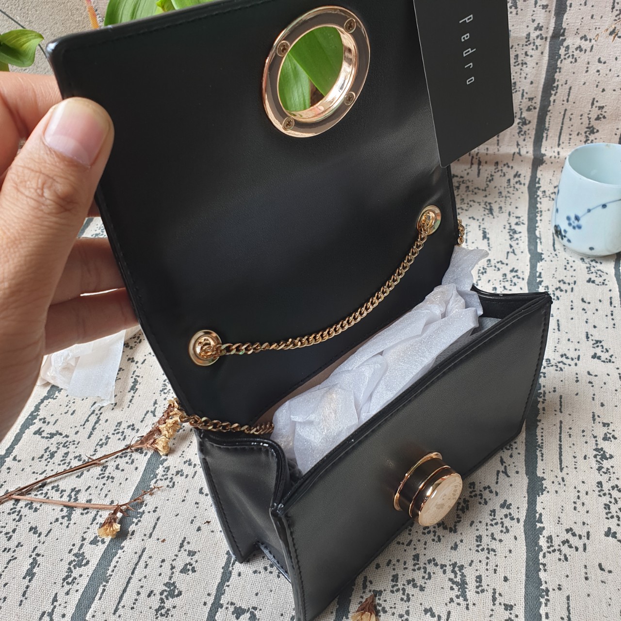 Túi xách mắt ngọc mini  full box tag PW2-76390044