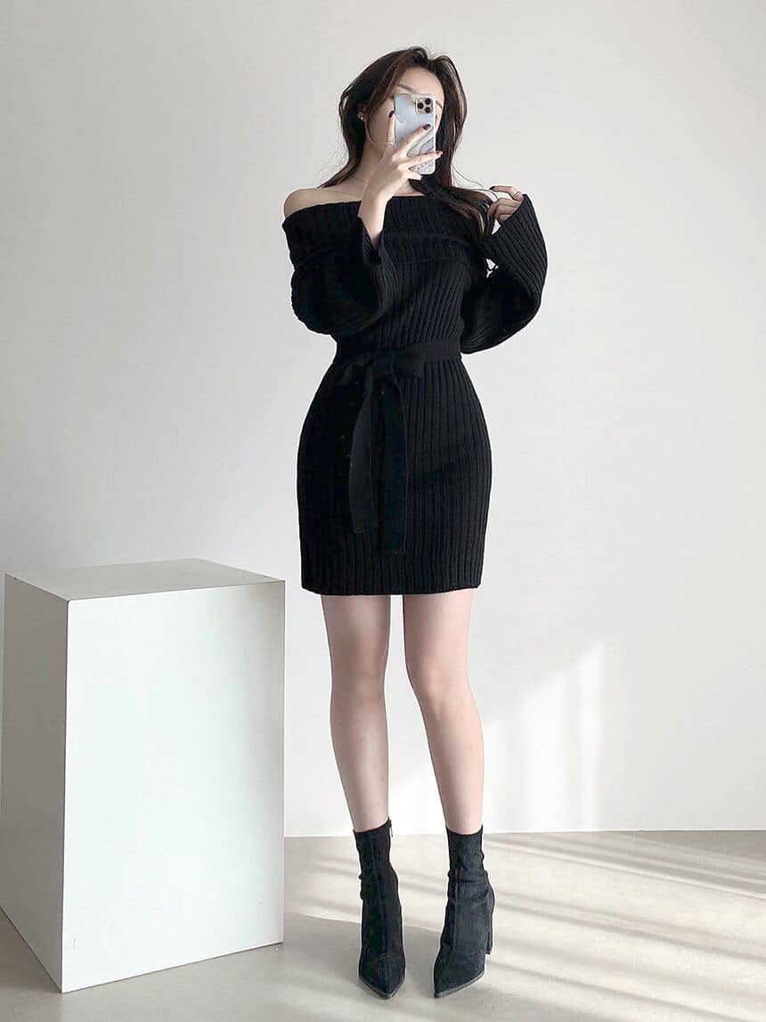 VÁY LEN TRỄ VAI BODY