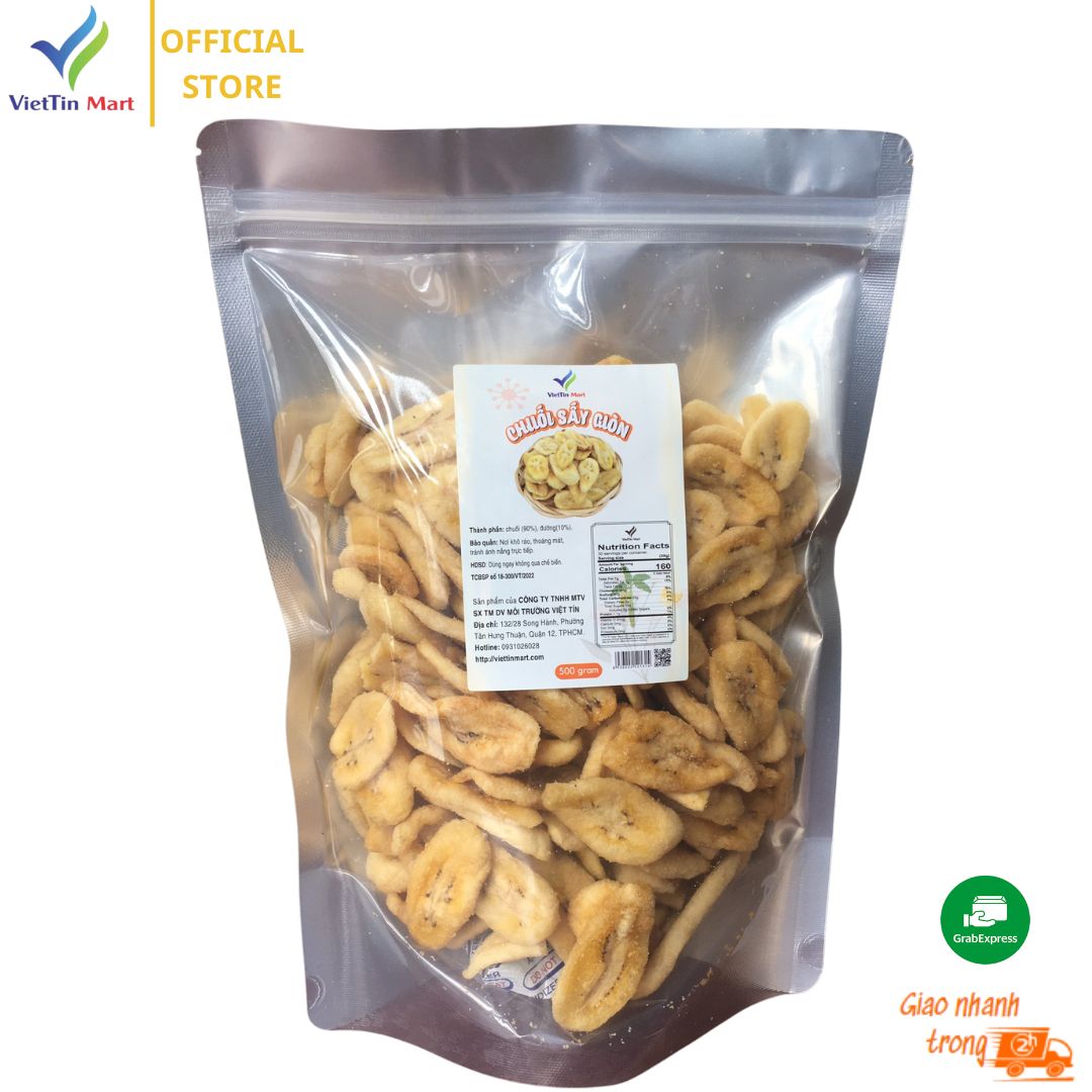1kg Chuối sấy hàng xuất khẩu - Viettin Mart
