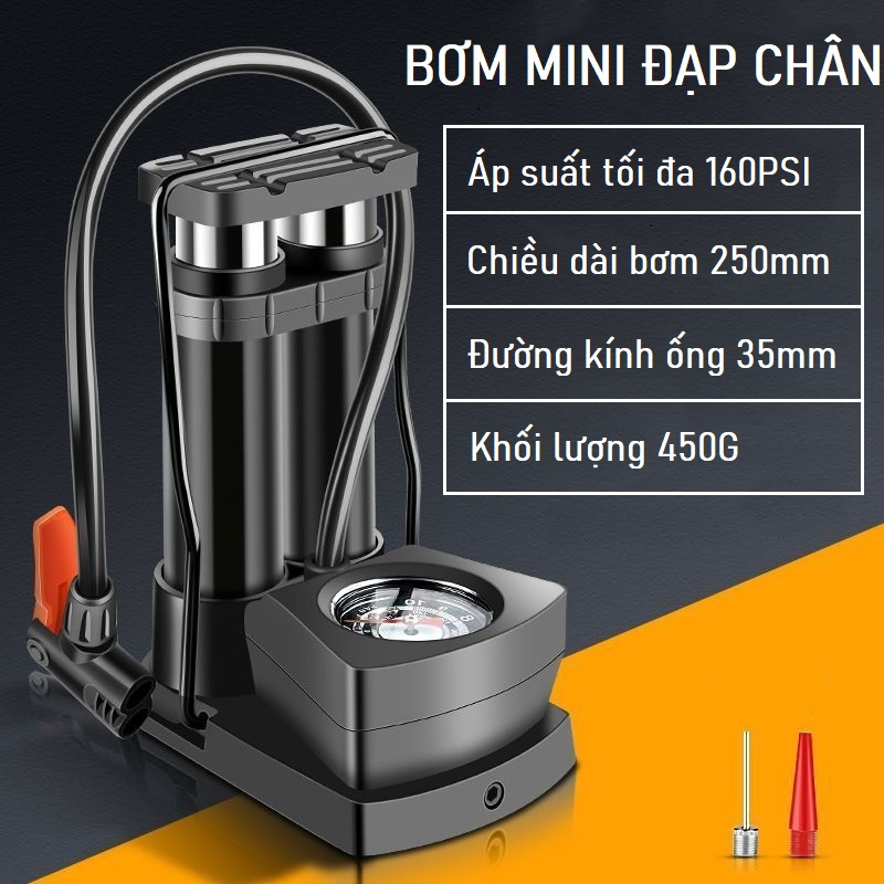 CRUSH bơm lốp xe máy/bơm xe đạp/bơm xe máyc bơm xe máy