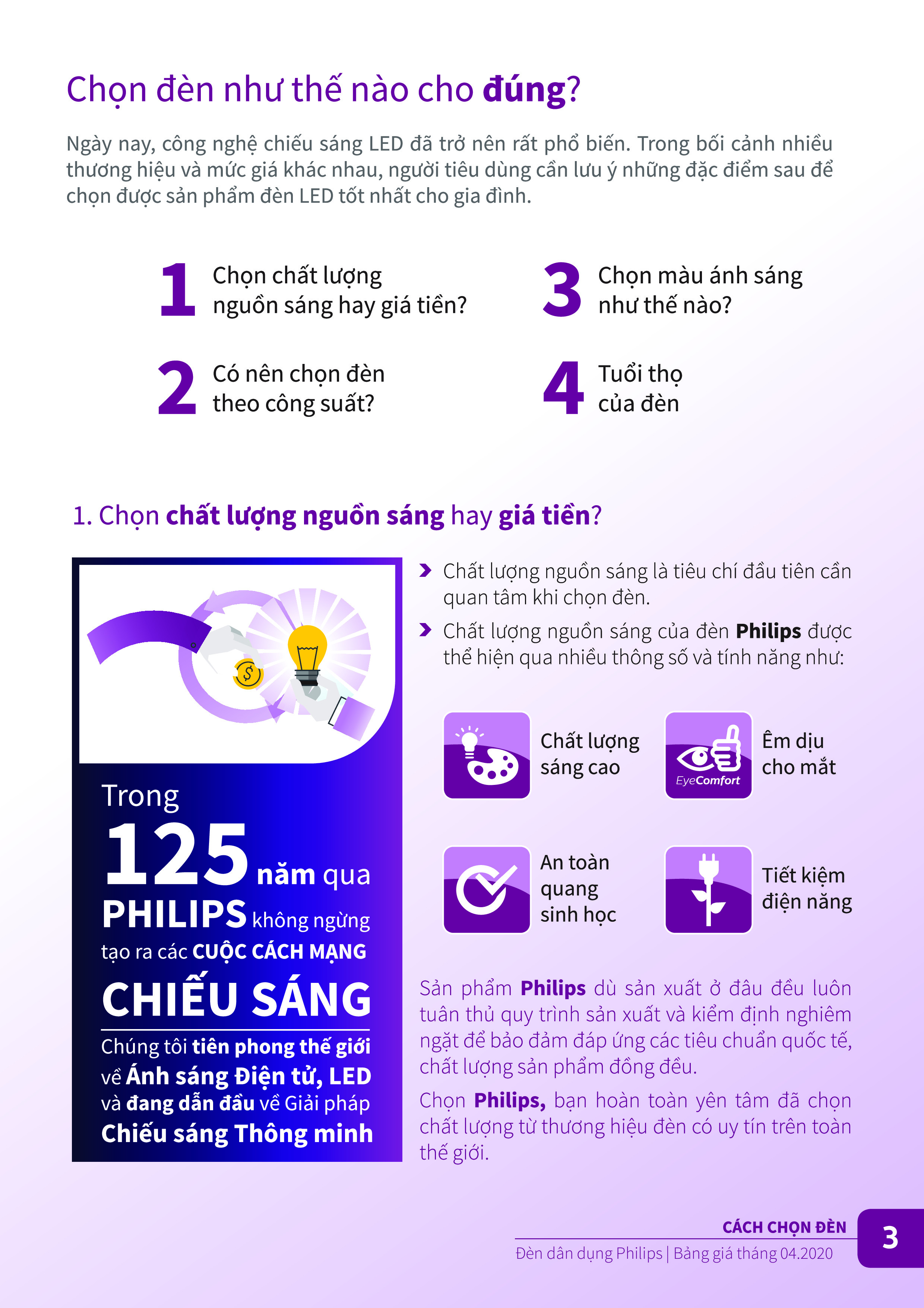 ( Hàng chính hãng, bảo hành 2 năm) Bóng LED Buld Ecohome Philips A60 E27