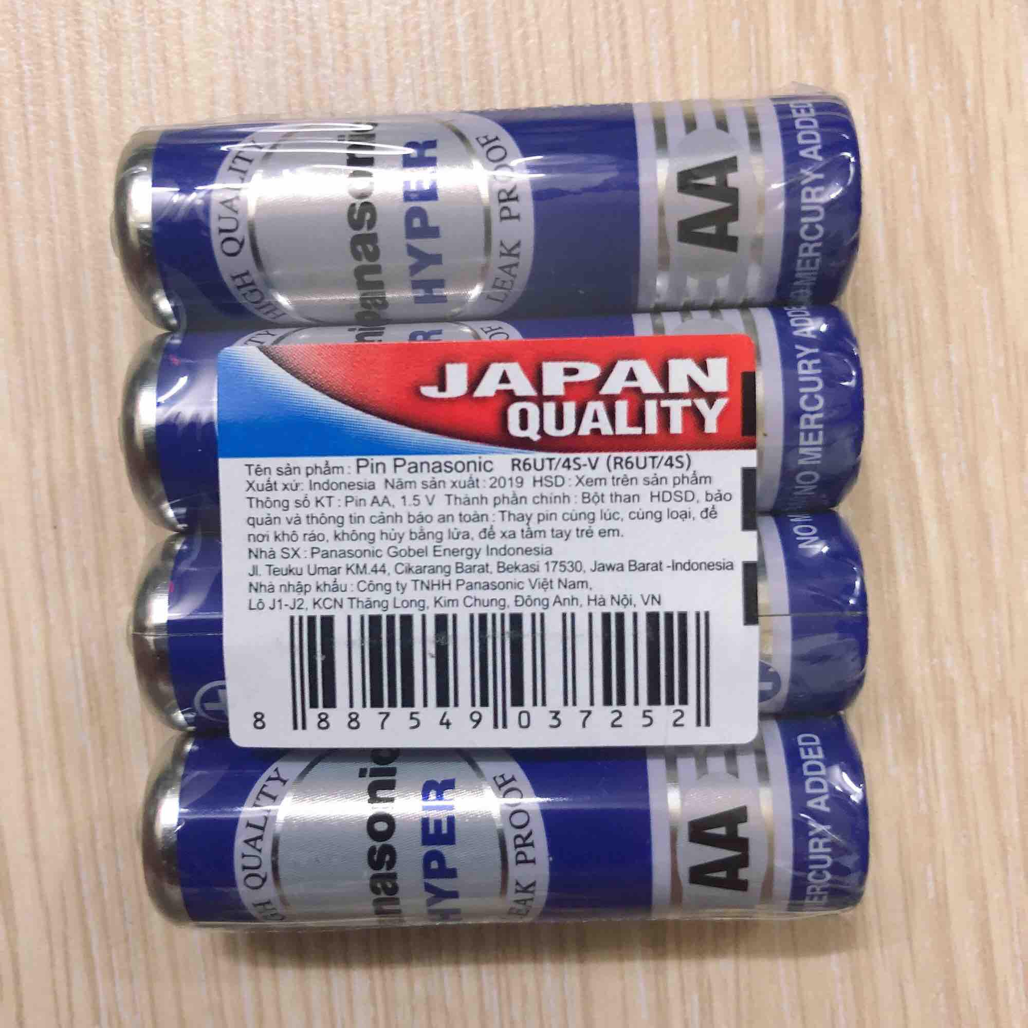 [HCM]4 viên pin AA panasonic