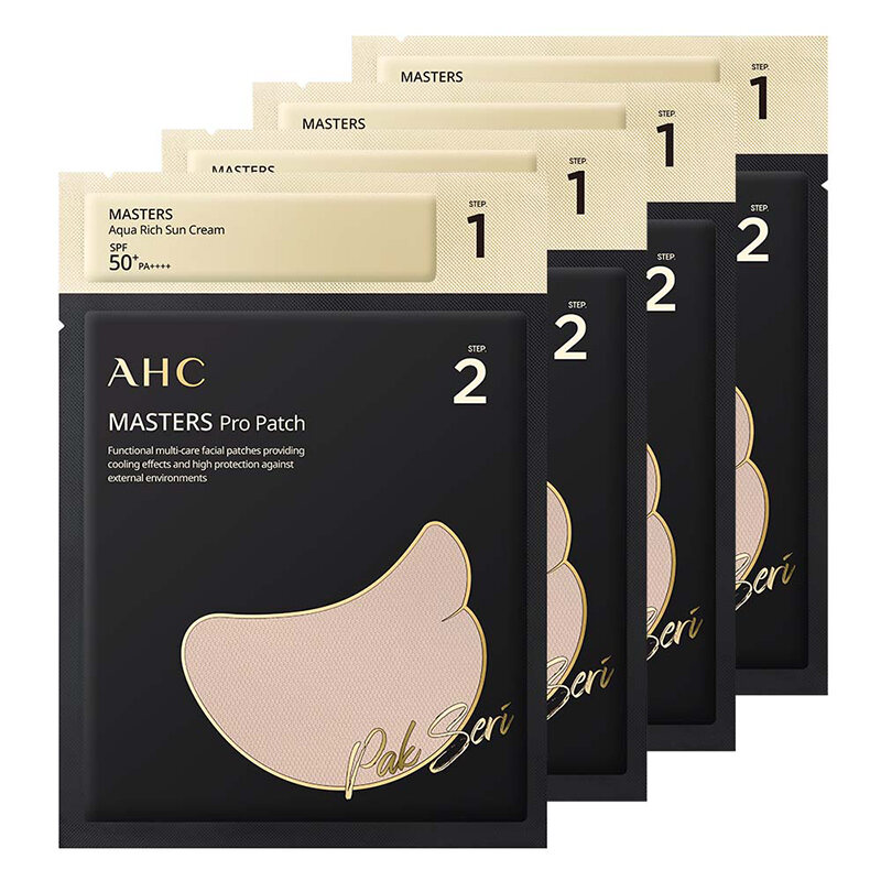 Ahc masters pro patch & aqua rich sunscreen 4pairs x 1pack