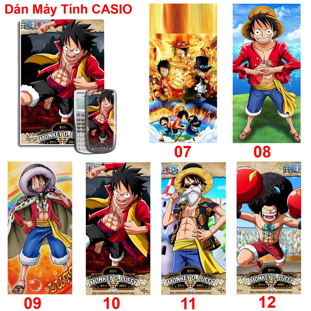 Dán Máy Tính CASIO anime Onepiece ( các nhân vật)