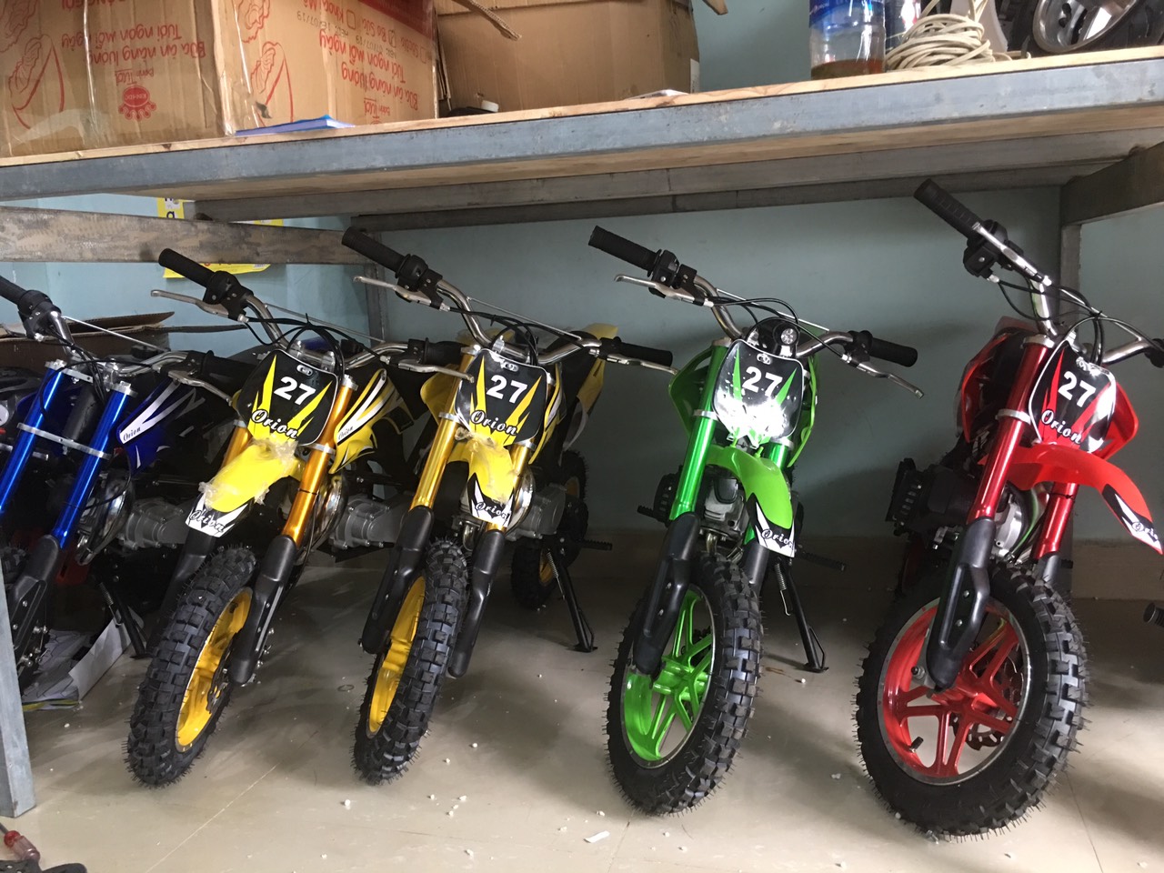 Kẹp phuộc xe cào cào và moto mini