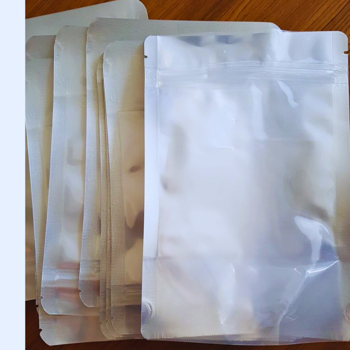 (HCM) 1Kg Túi Zip bạc - trong đáy đứng - Loại 2