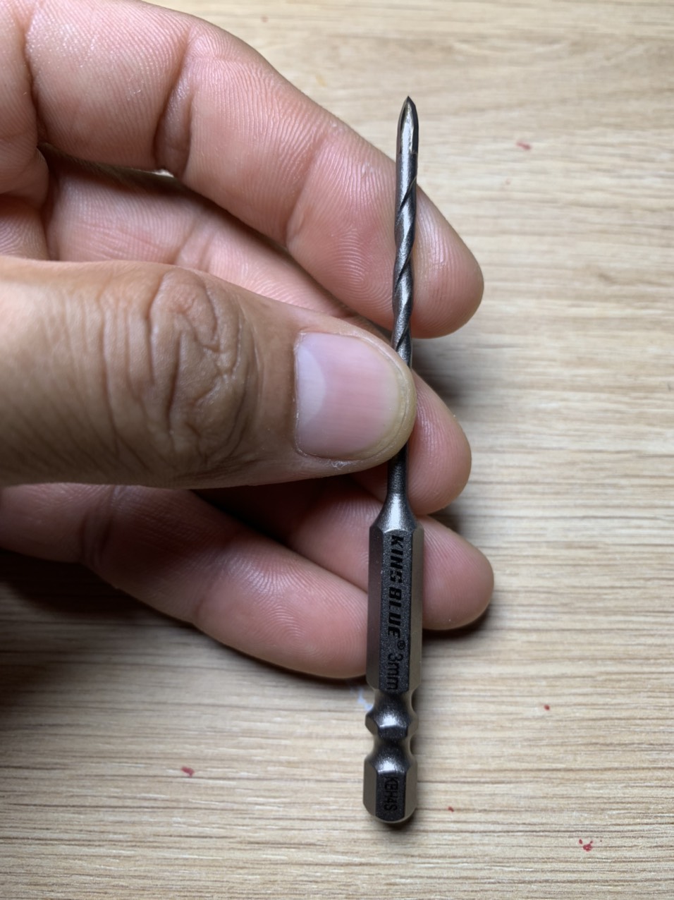 3mm drill bit King blue 3mm cross drill ceramic shank Wall drill bit high quality