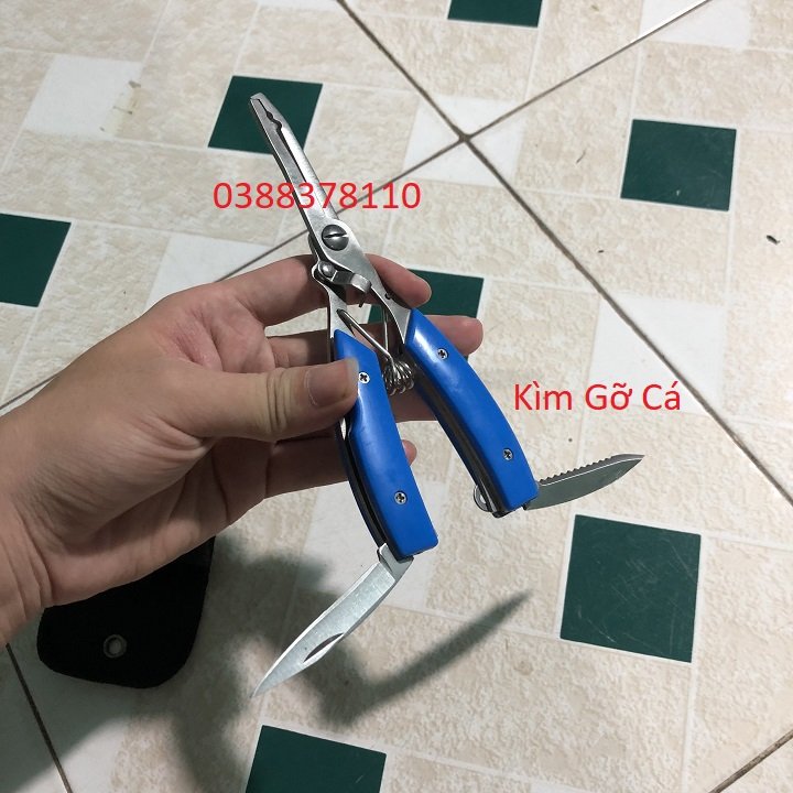 Kìm Gỡ Cá, Kìm Gỡ Lưỡi Câu Màu Xanh