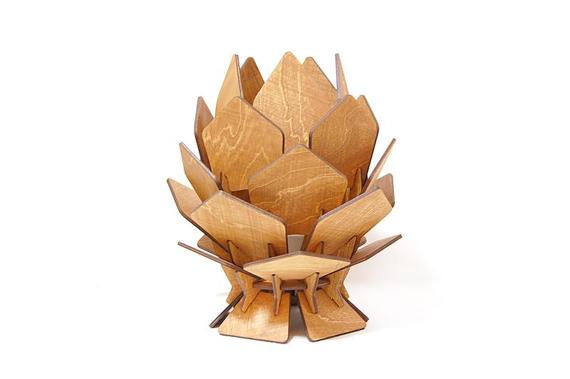 Đèn Gỗ Để Bàn Pineapple Desk Lamp