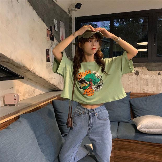[HCM]Áo croptop in hình hoạt hình