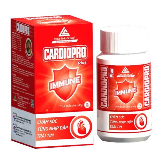 Thực phẩm chức năng Cadiopro Plus Vinalink hỗ trợ tim mạch