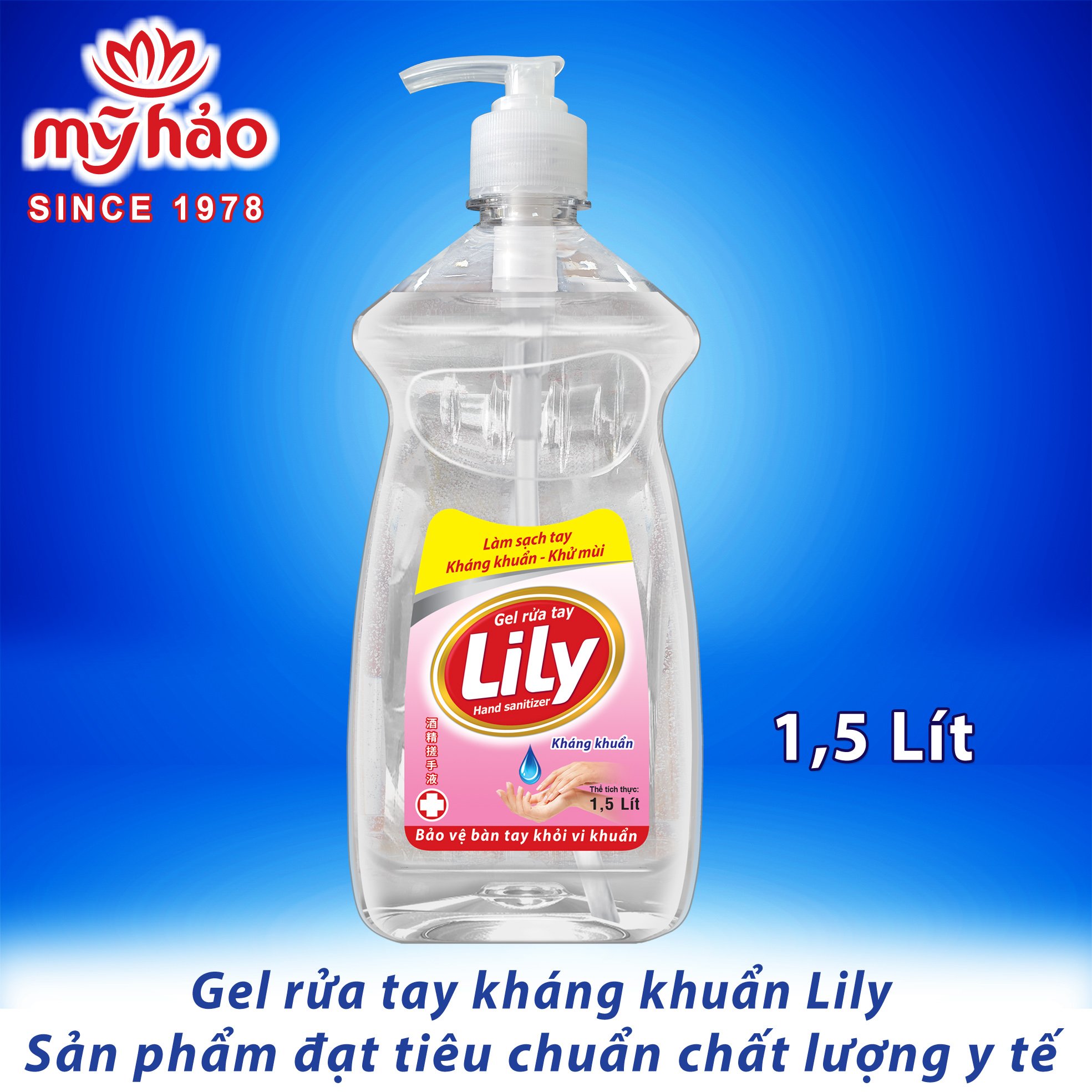 [HCM]Gel Rửa Tay Khô Kháng Khuẩn LiLy (Chai 1.5L)