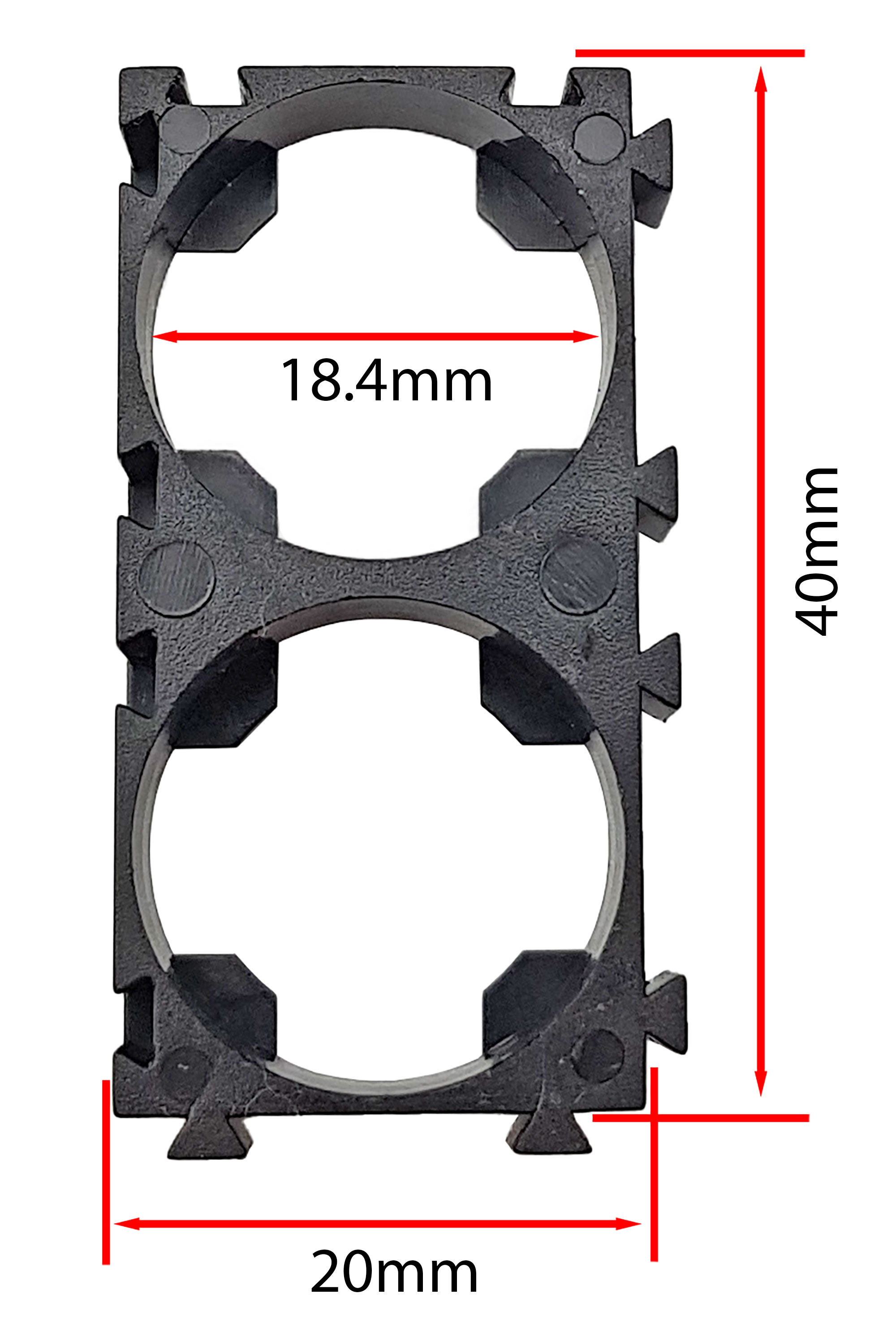 5 đế giữ pin 18650 2 cell