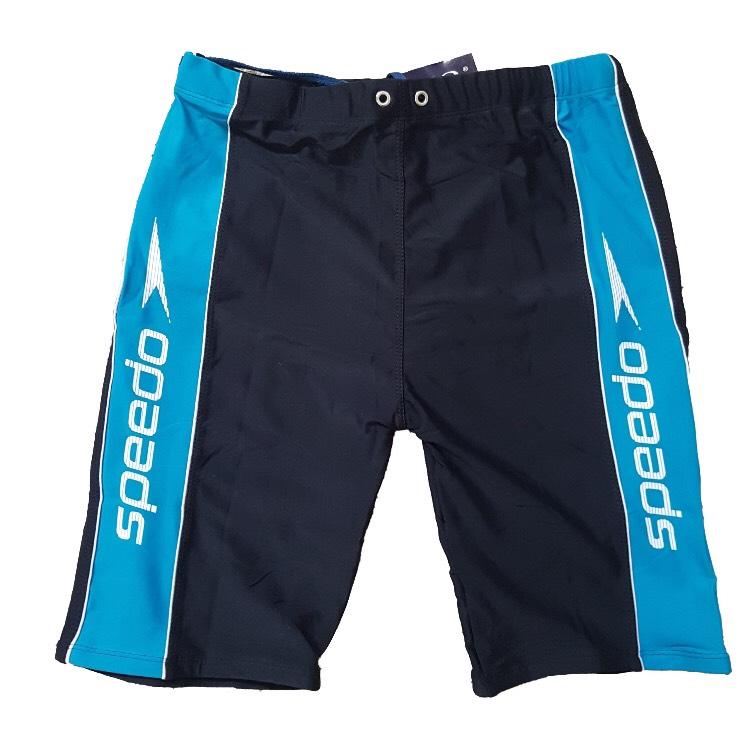 Quần bơi nam lửng màu đen phối xanh nhạt nhiều size